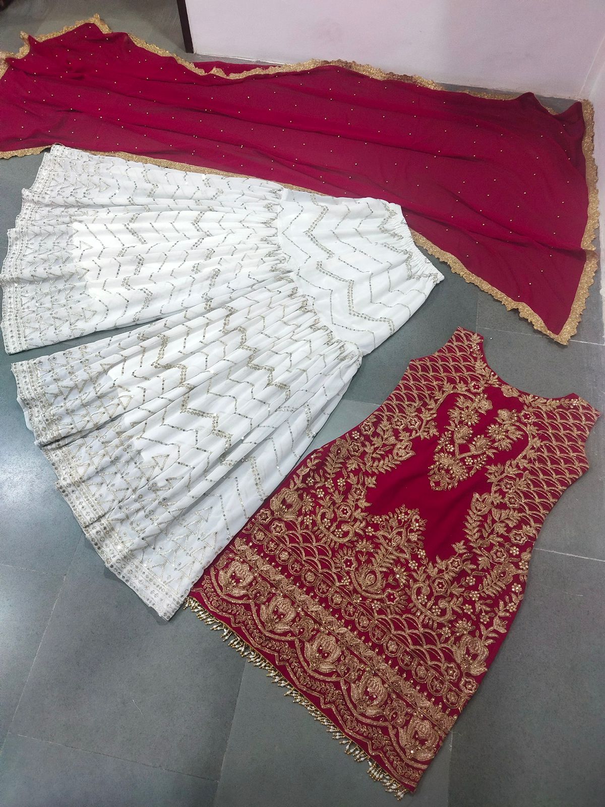 Trending sharara suit at affordable price buy now - Joshindia