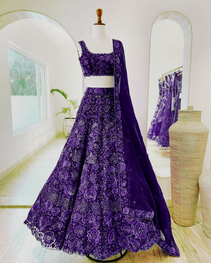 Buy Purple Lehenga online in India