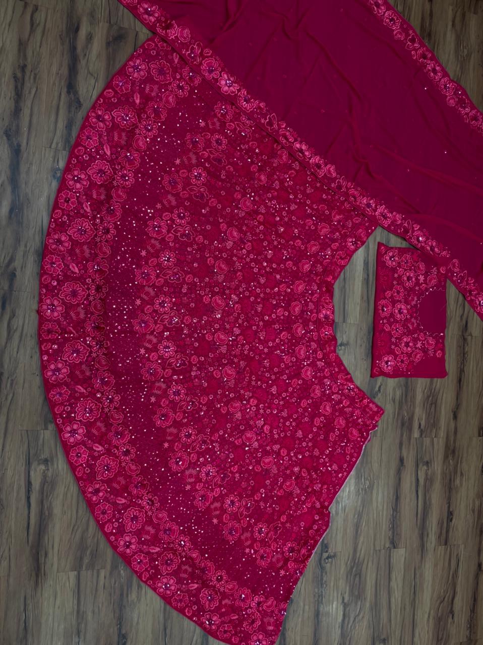 Buy Trendy Red Lehenga Choli Online in India - Joshindia