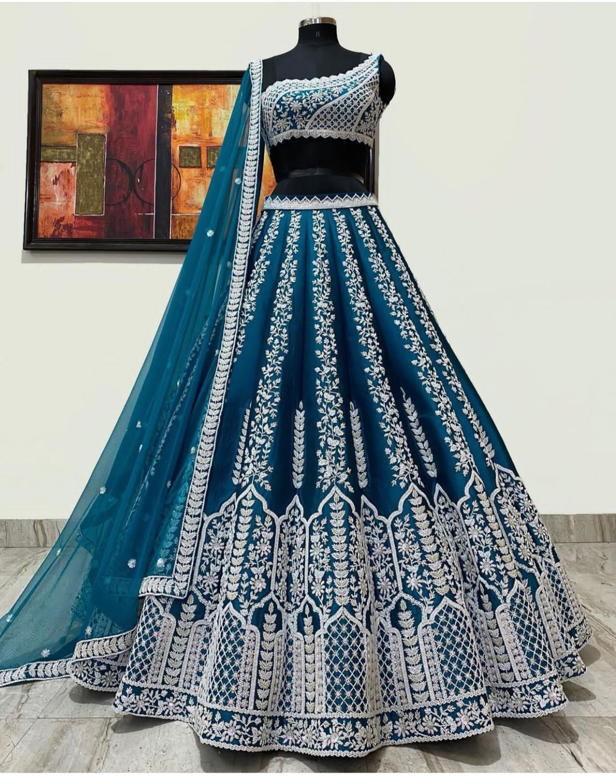 Buy Trendy Blue Lehenga Choli Online in India - Joshindia