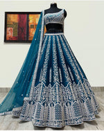 Buy Trendy Blue Lehenga Choli Online in India - Joshindia