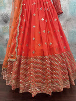 Buy Orange Lehenga Choli Online in India - Joshindia