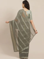 Trendy Mehendi Green color designer saree at affordable rate - Joshindia