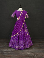 Beautiful Purple color designer Lehenga online in India - Joshindia