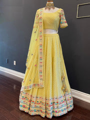 New Designer Lehenga Choli  In Yellow Color Buy Now - Joshindia