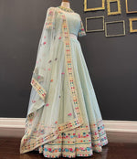 New Designer Lehenga CholiIn Sky Blue Color Buy Now - Joshindia