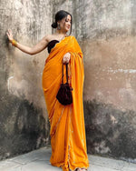 Heavy Designer Saree For Wedding And Reception - Joshindia