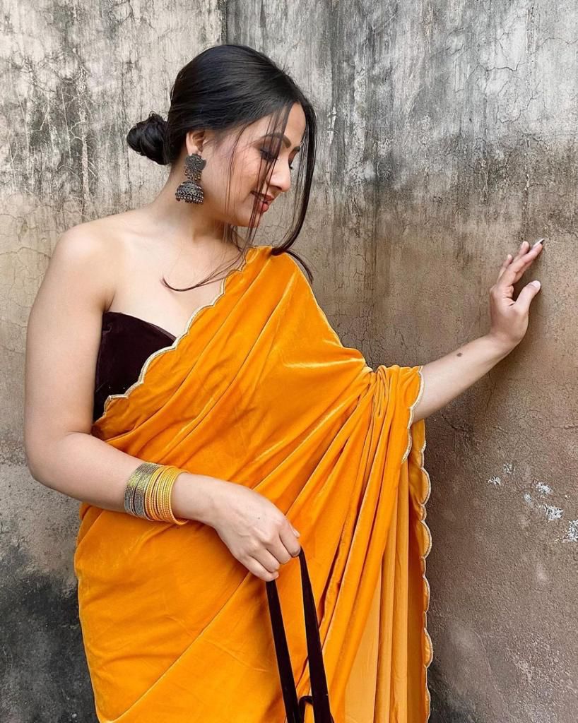 Heavy Designer Saree For Wedding And Reception - Joshindia