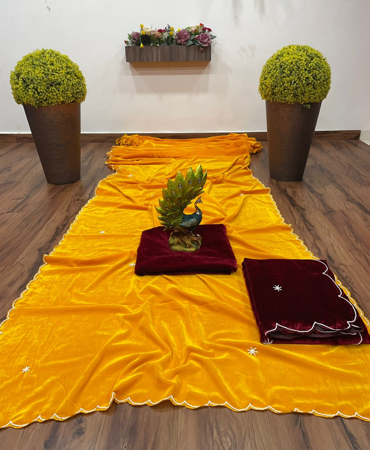 Heavy Designer Saree For Wedding And Reception - Joshindia