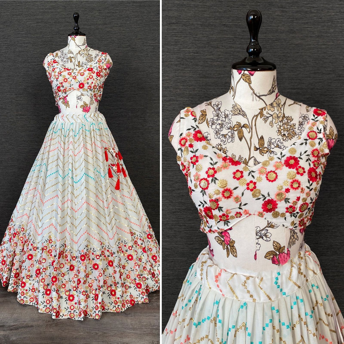 Beautiful White Color Designer Lehenga Choli For Rich Look - Joshindia