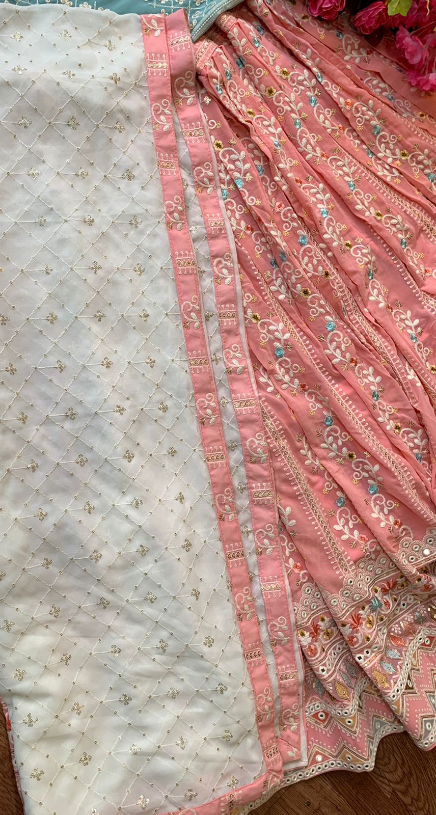 Trending Peach Color Designer Lehenga Choli At Affordable Price - Joshindia