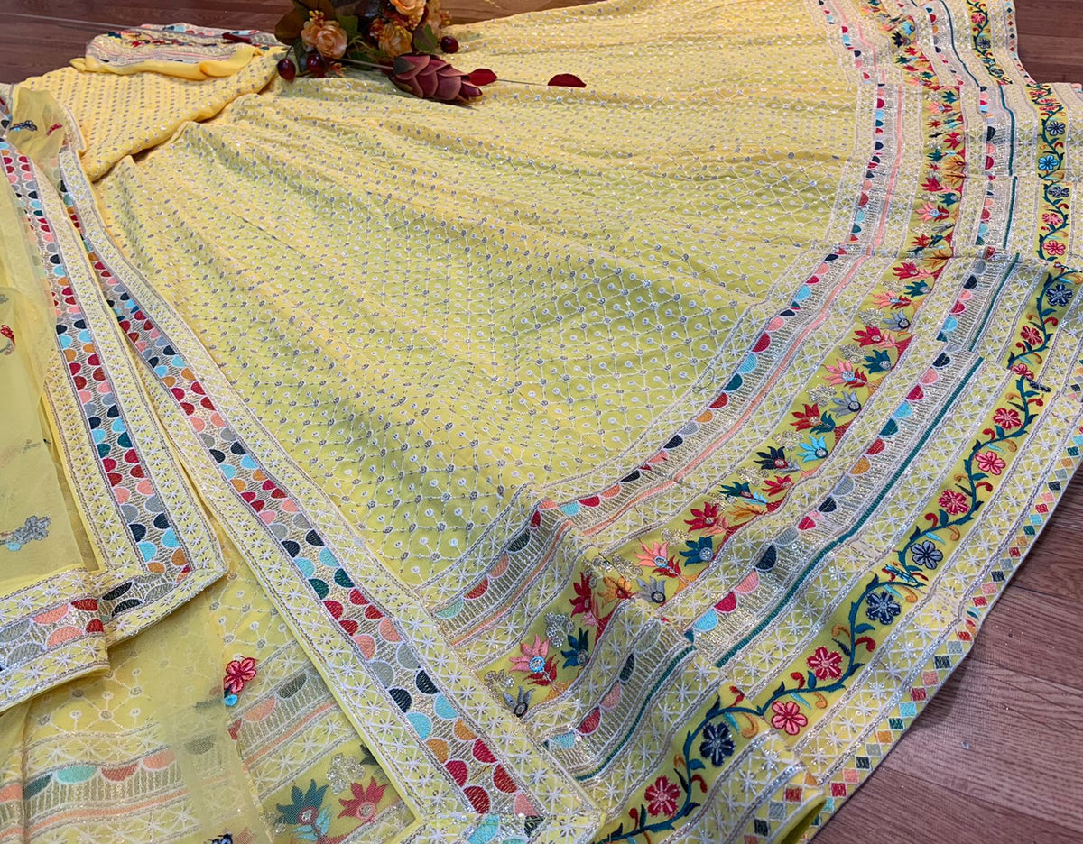 New Designer Lehenga CholiIn Yellow Color Buy Now - Joshindia
