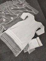 Latest white color Designer kurta set buy now - Joshindia
