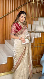Latest Designer Organza Saree Buy Online - Joshindia