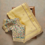 Yellow color designer saree for wedding function - Joshindia