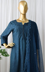WomenEmbroidered Kurta with Trousers & Dupatta - Joshindia