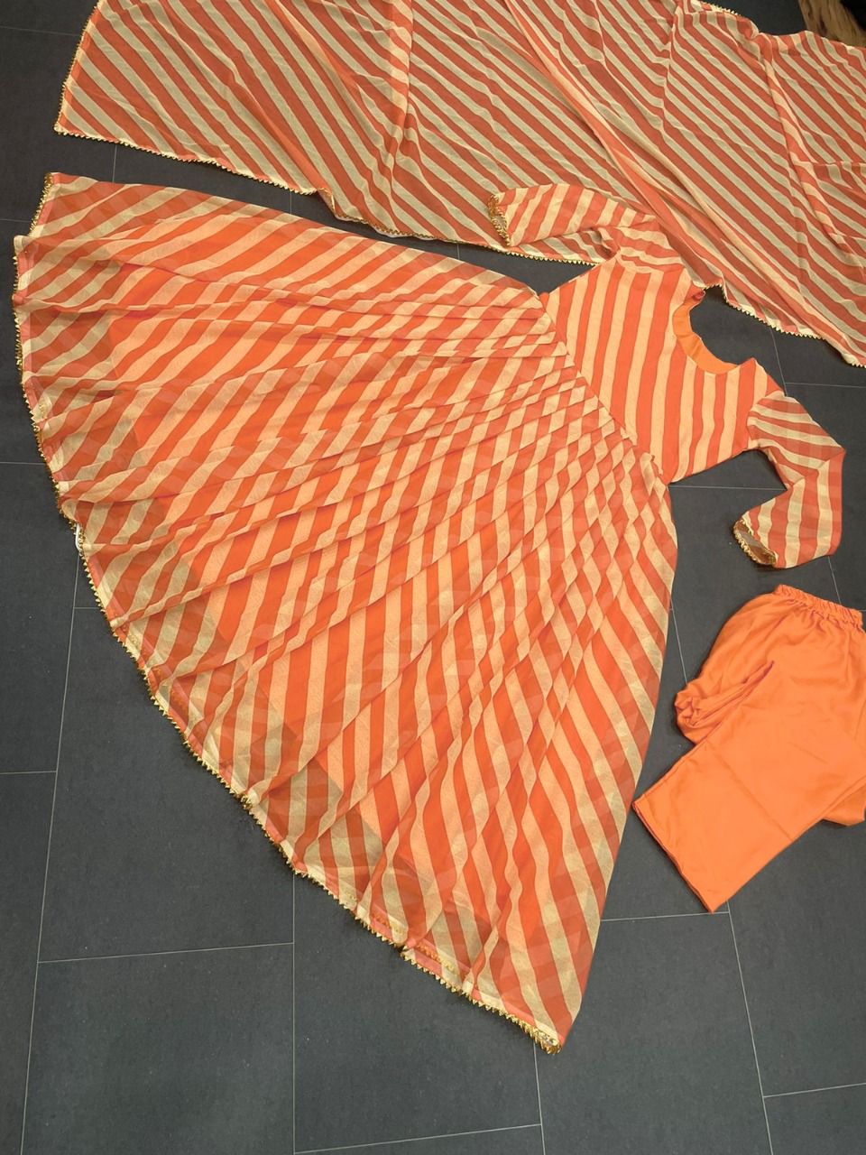 Orange Color Heavy Designer Salwar Suit Buy Now - Joshindia
