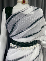 Black Ready to wear Saree - Joshindia