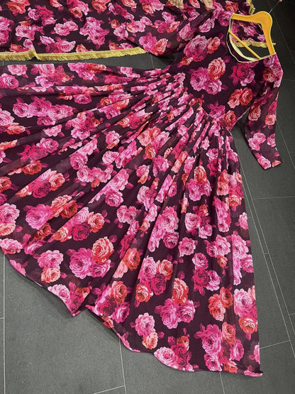 Buy Purple color lucknowi style kurta set for stylish look