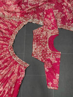 Beautiful red color georgette designer lehenga choli buy now - Joshindia