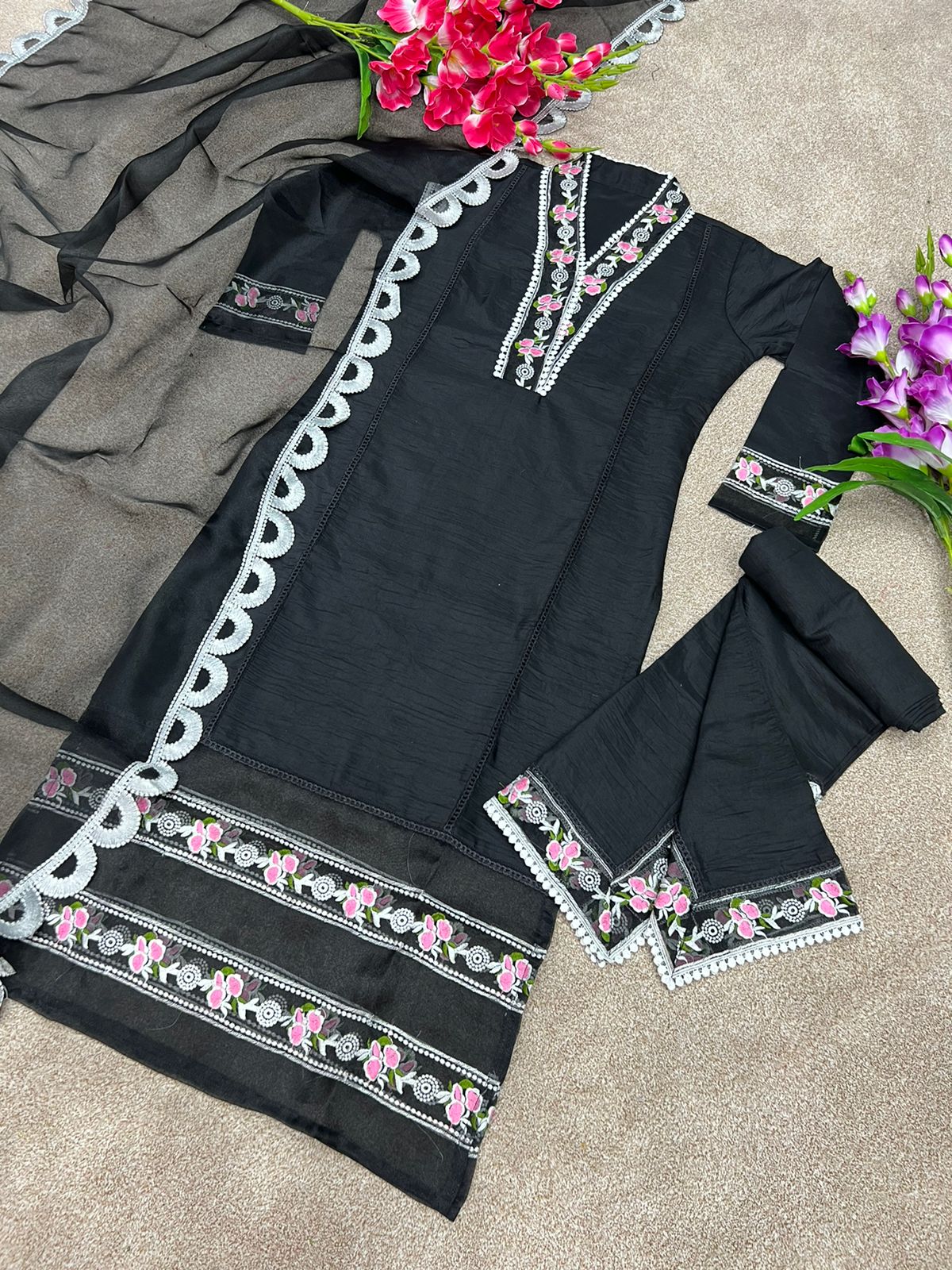 Trending Black Color Kurta Set For Wedding - Joshindia