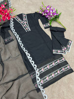 Trending Black Color Kurta Set For Wedding - Joshindia
