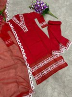 Red Color Designer Kurti Buy Now - Joshindia