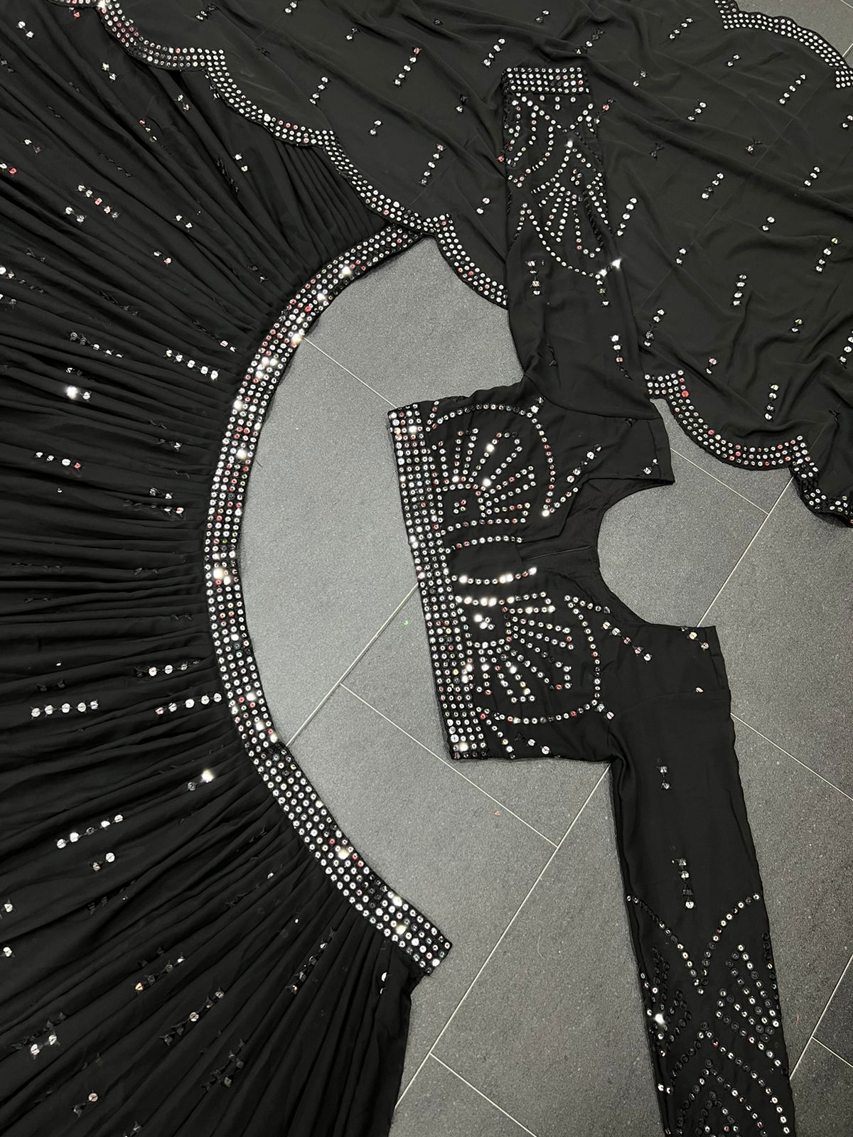 Latest black Color Sequence Designer lehenga Choli Collection - Joshindia