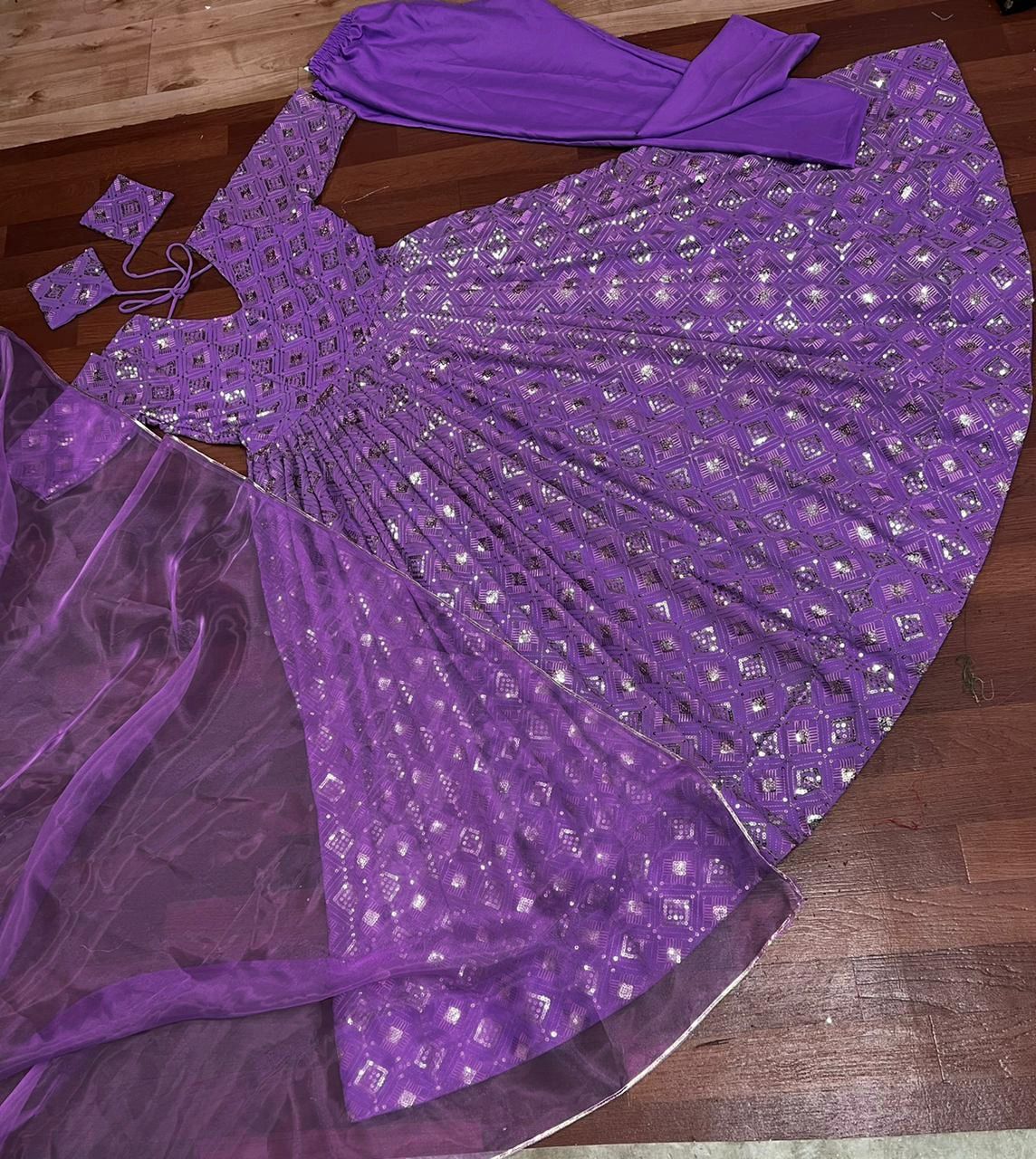 Purple Color Heavy Designer Salwar Suit Buy Now - Joshindia