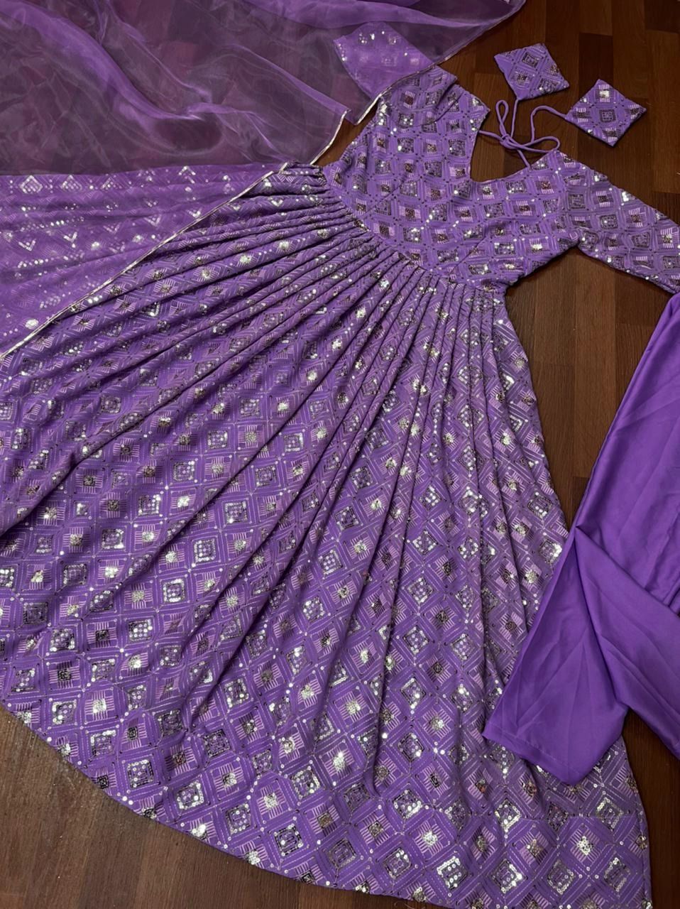 Purple Color Heavy Designer Salwar Suit Buy Now