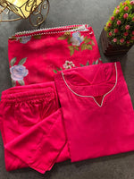 Buy Pink color lucknowi style kurta set for stylish look - Joshindia