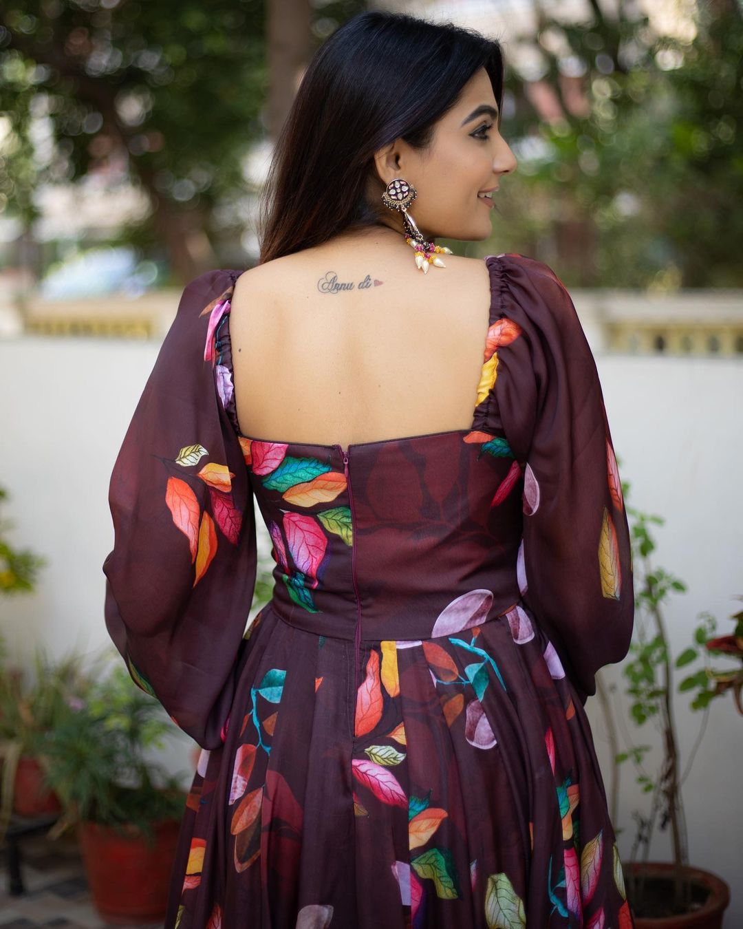 Purple Color Gown For Party - Joshindia