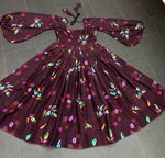Purple Color Gown For Party - Joshindia