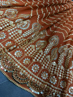 Orange color trendy designer lehenga choli for attractive looks - Joshindia