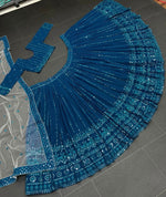 Beautiful Sky Blue designer Lehenga Choli For great looks - Joshindia