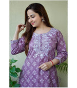 Heavy Kurti with pant and cotton fabric - Joshindia