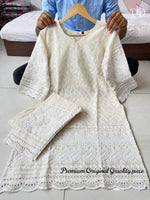 Beautiful Cotton Chikankari dress At Affordable Price - Joshindia