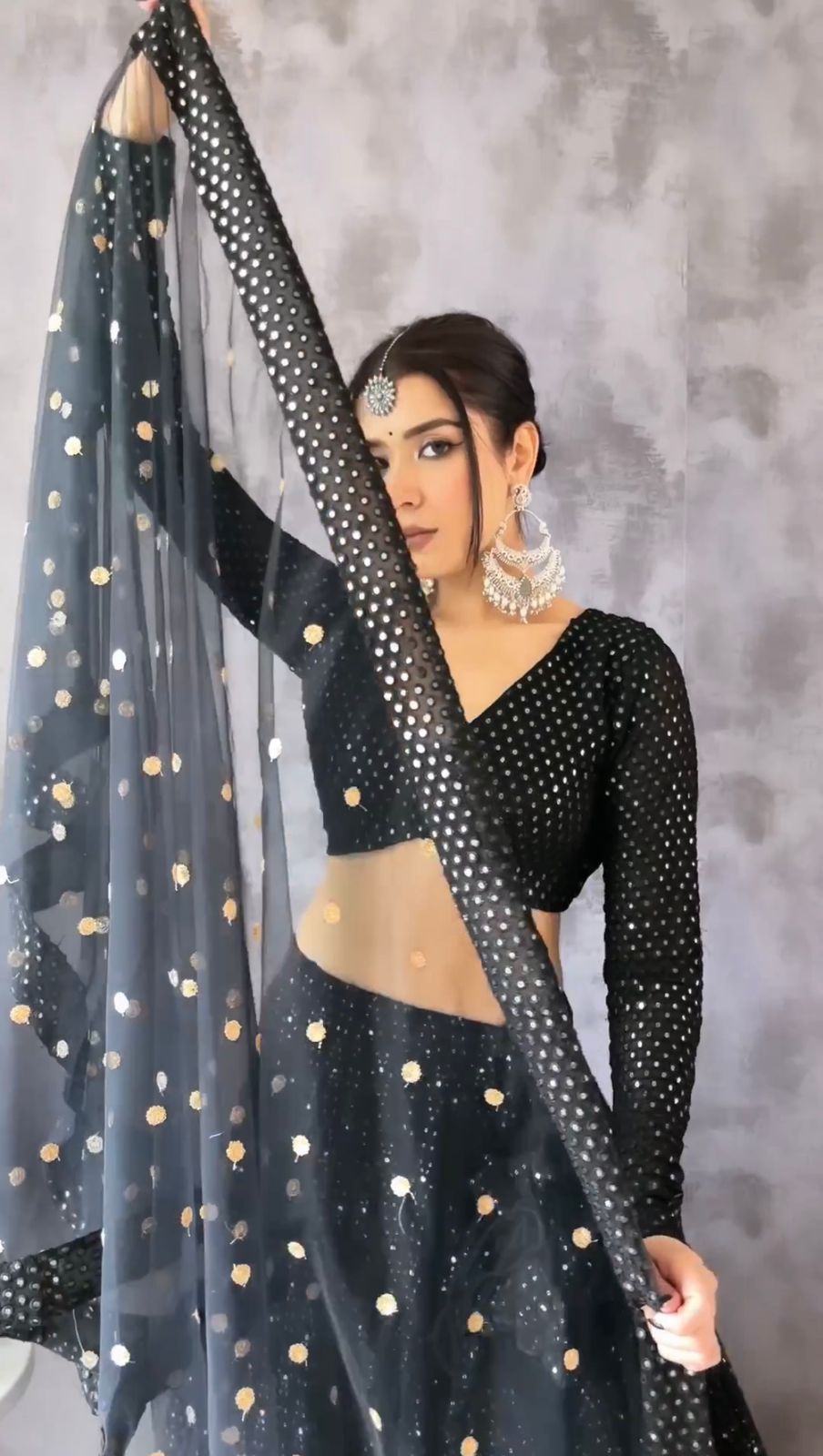 Trending black color designer lehenga choli for stylish look buy now - Joshindia