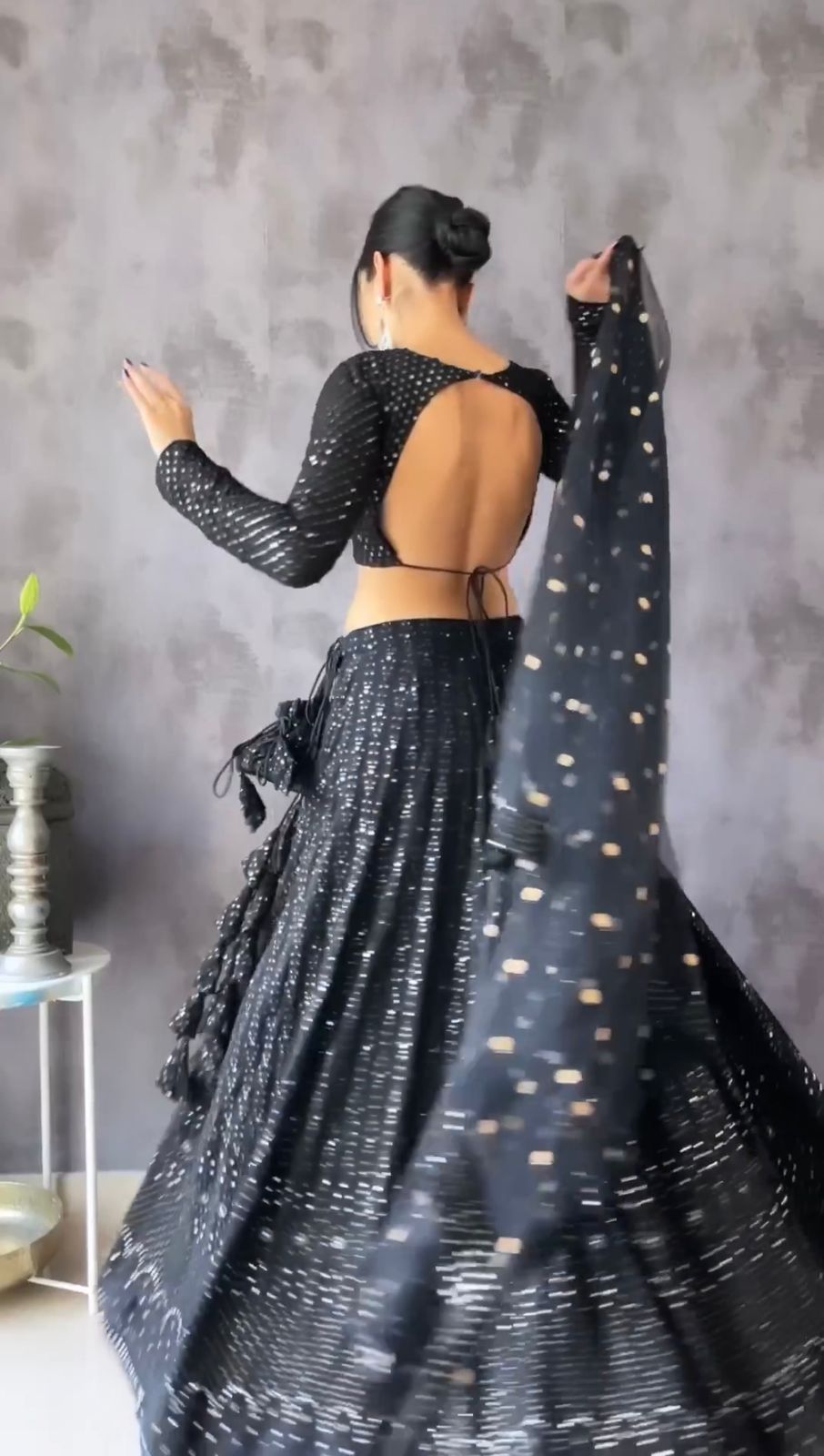Trending black color designer lehenga choli for stylish look buy now - Joshindia