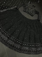 Trending black color designer lehenga choli for stylish look buy now - Joshindia