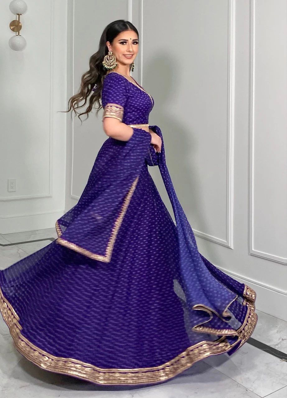 Trending Purple Color Lehenga Choli For Wedding