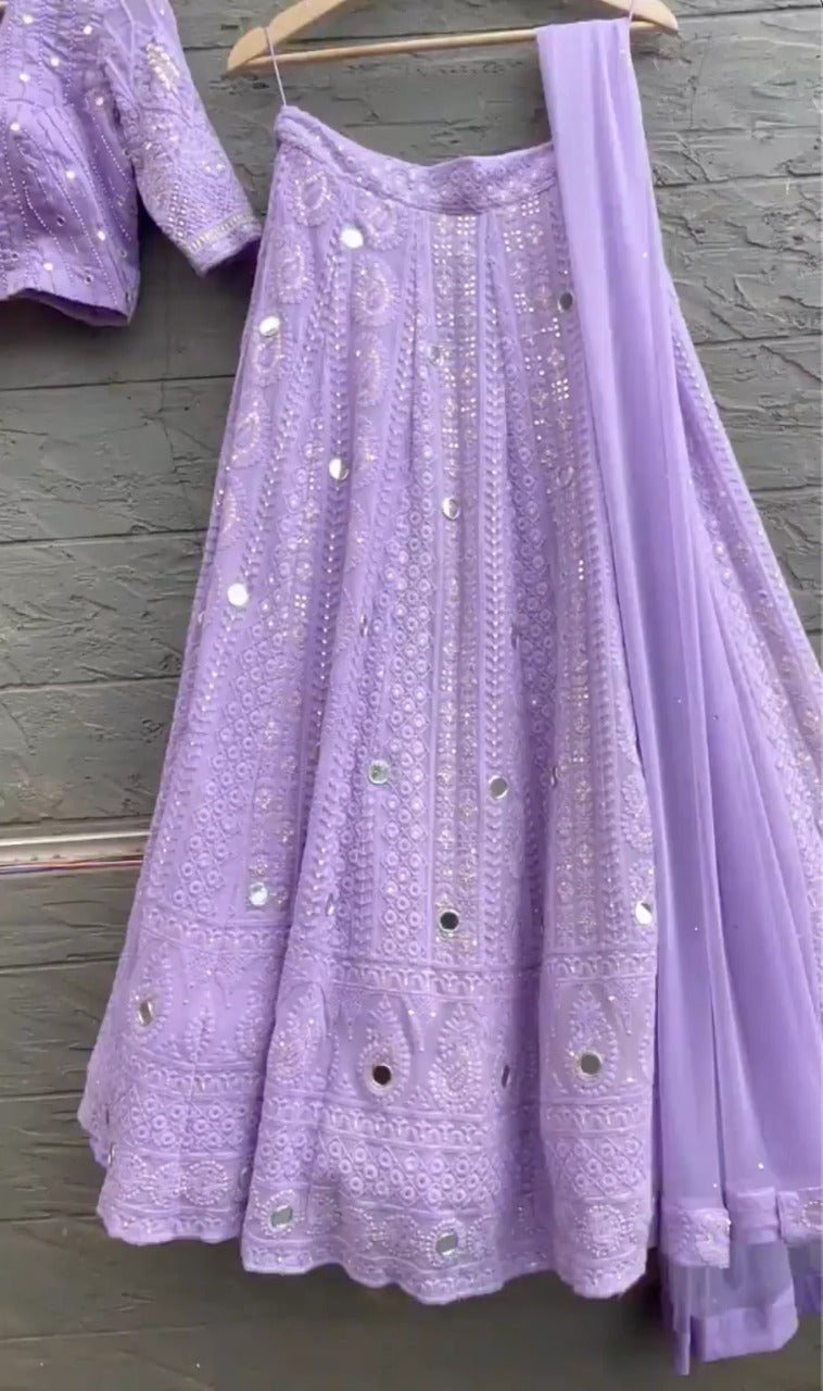 Buy Classy Lavender Lehenga choli Set Online - Joshindia