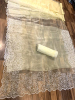 Heavy Pista Green color Ready To Wear Saree - Joshindia