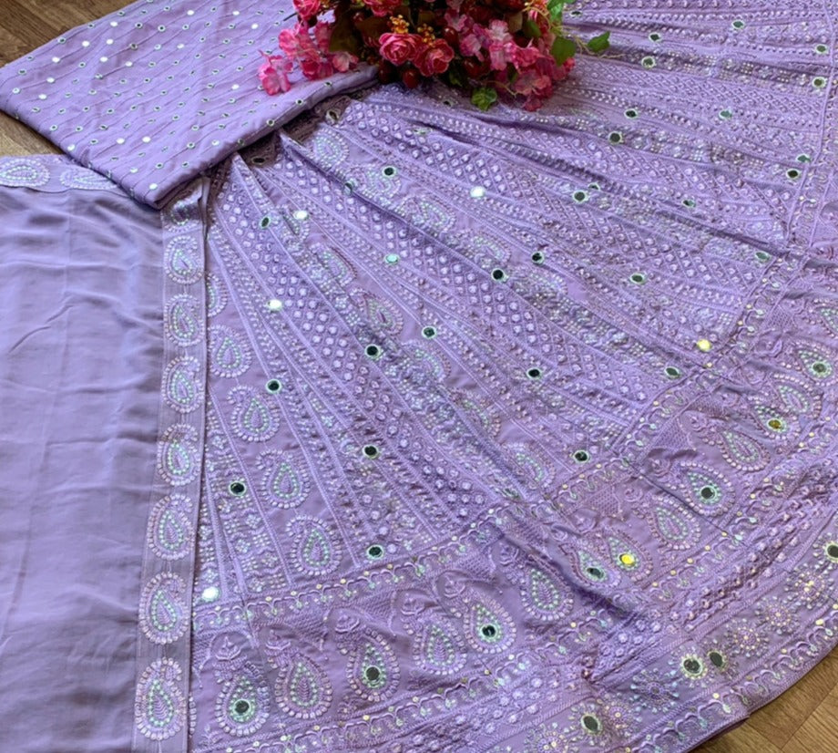 Buy Classy Lavender Lehenga choli Set Online - Joshindia
