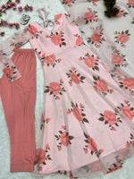 Beautiful Orange Color Kurta Set For Women - Joshindia