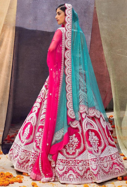 Pink color trendy designer lehenga choli at affordable price