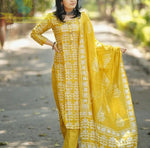Beautiful yellow color plazzo suit at affordable rate buy now - Joshindia