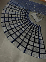 Buy Trendy Velvet Navy Blue Lehenga Choli Online in India - Joshindia