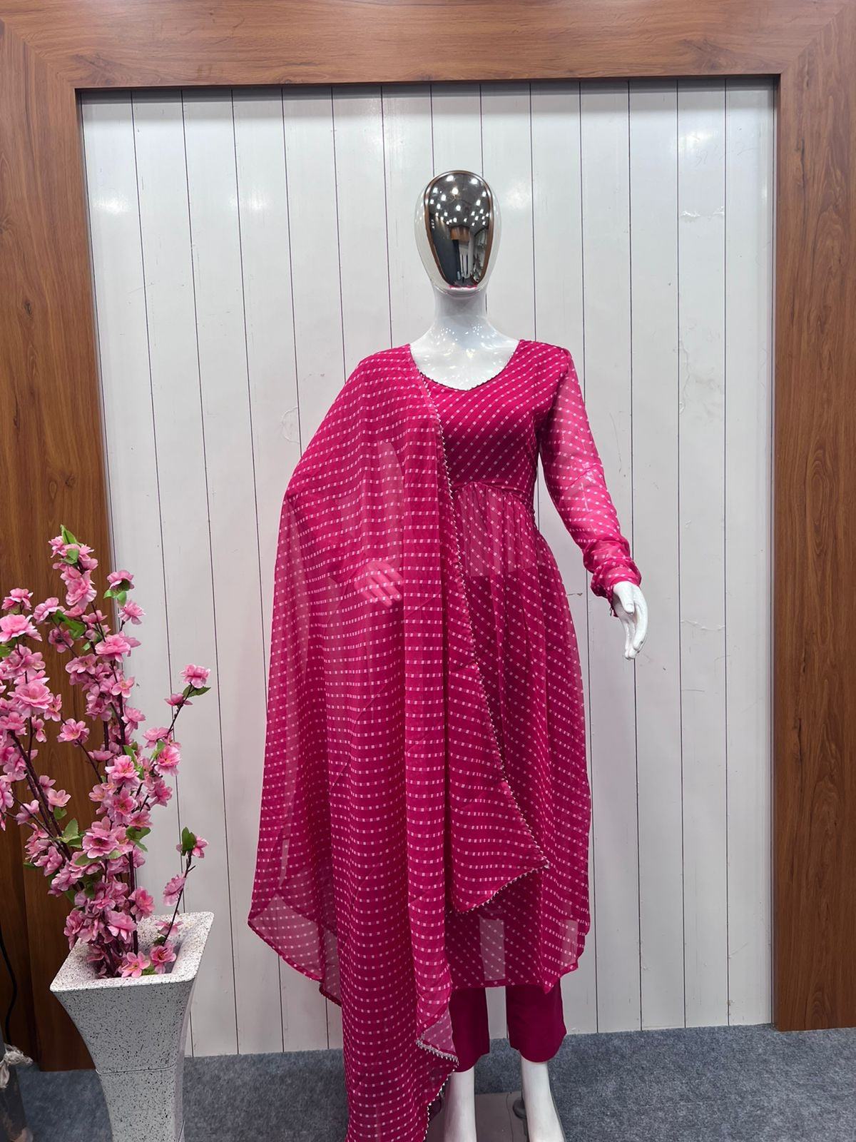 pink color heavy designer salwar suit - Joshindia