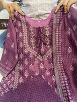 Trending Wine Color Lucknowi Style Kurta Set For Stylish Look - Joshindia
